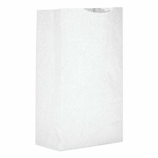 General Grocery Paper Bags, 30 lb Capacity, #2, 4.31 in. x 2.44 in. x 7.88 in., White, 6000PK BAG GW2